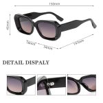 Wholesale Vendors Sunglasses – CYVS9014S 3D-Beveled Polarized Rectangle Eyewear - Image 6